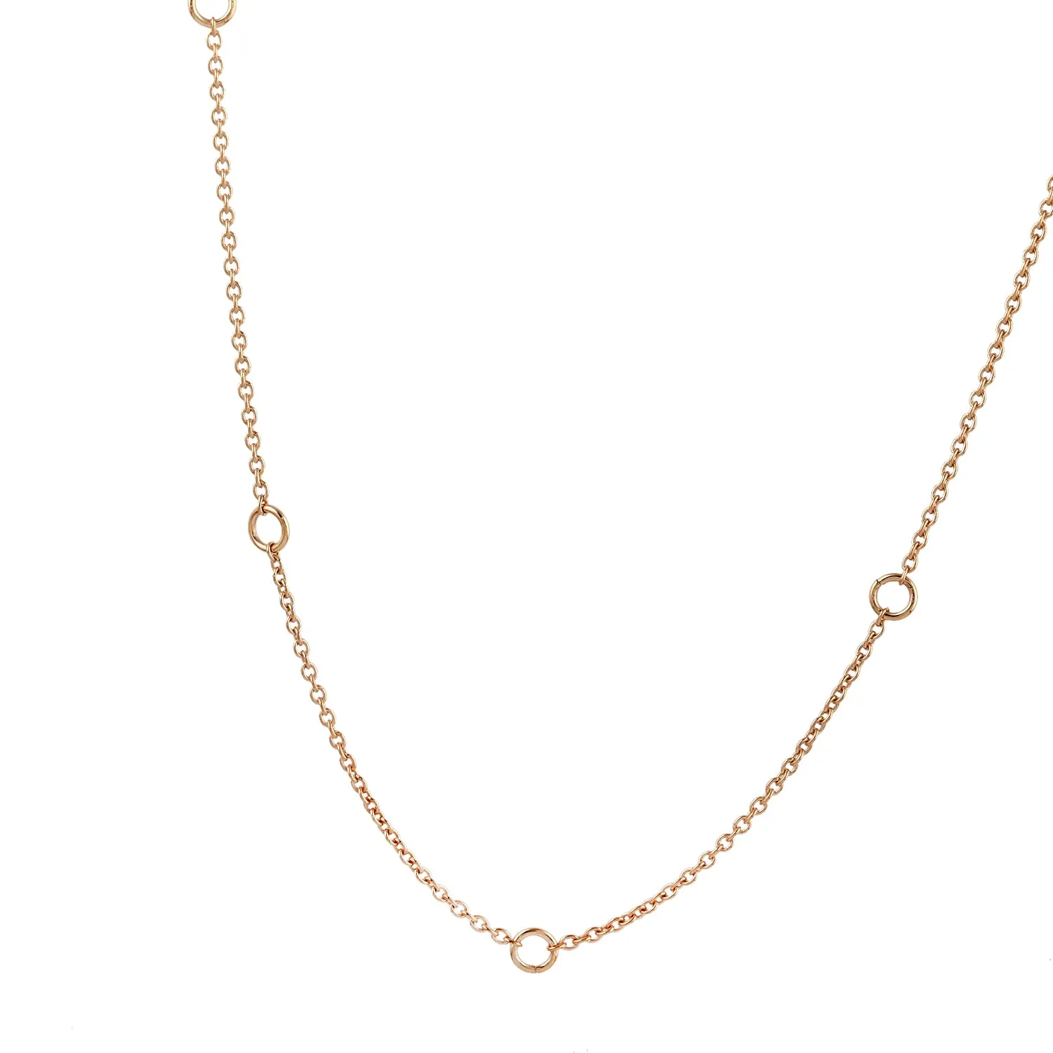 14K Rose Gold Simple Designer Necklace For Gifts