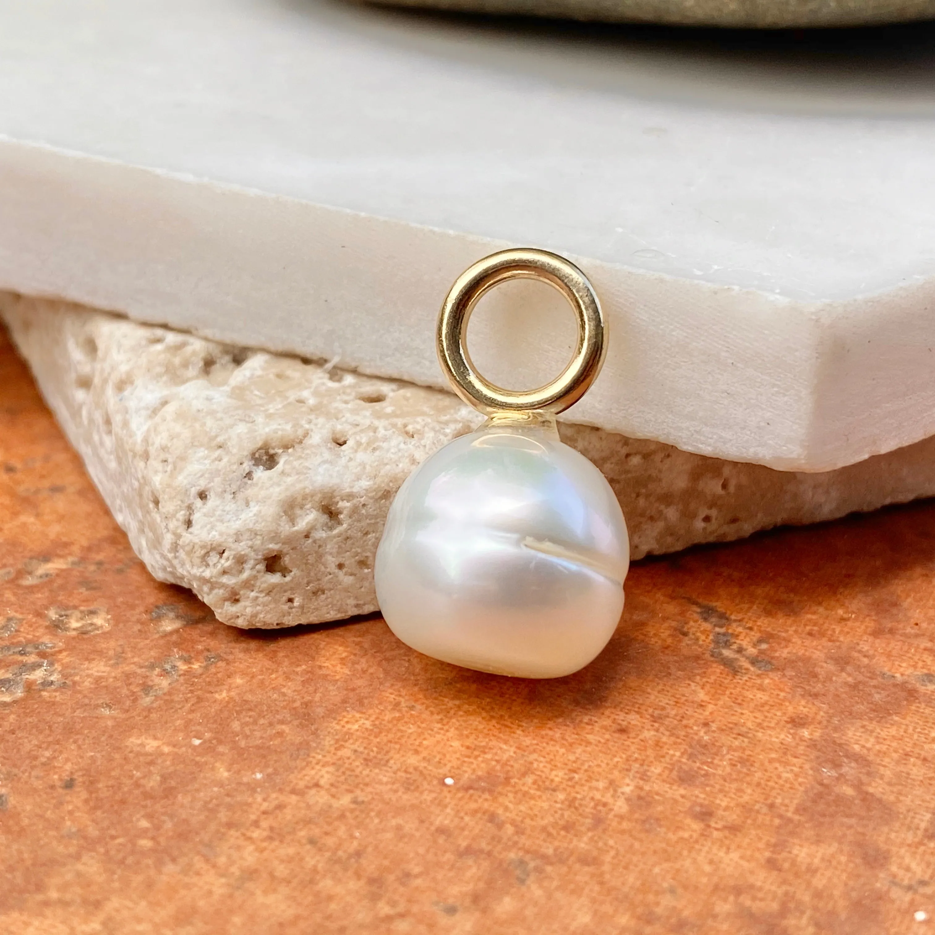 14KT Yellow Gold Paspaley South Sea Pearl Simple Pendant 12mm/ FINE #2