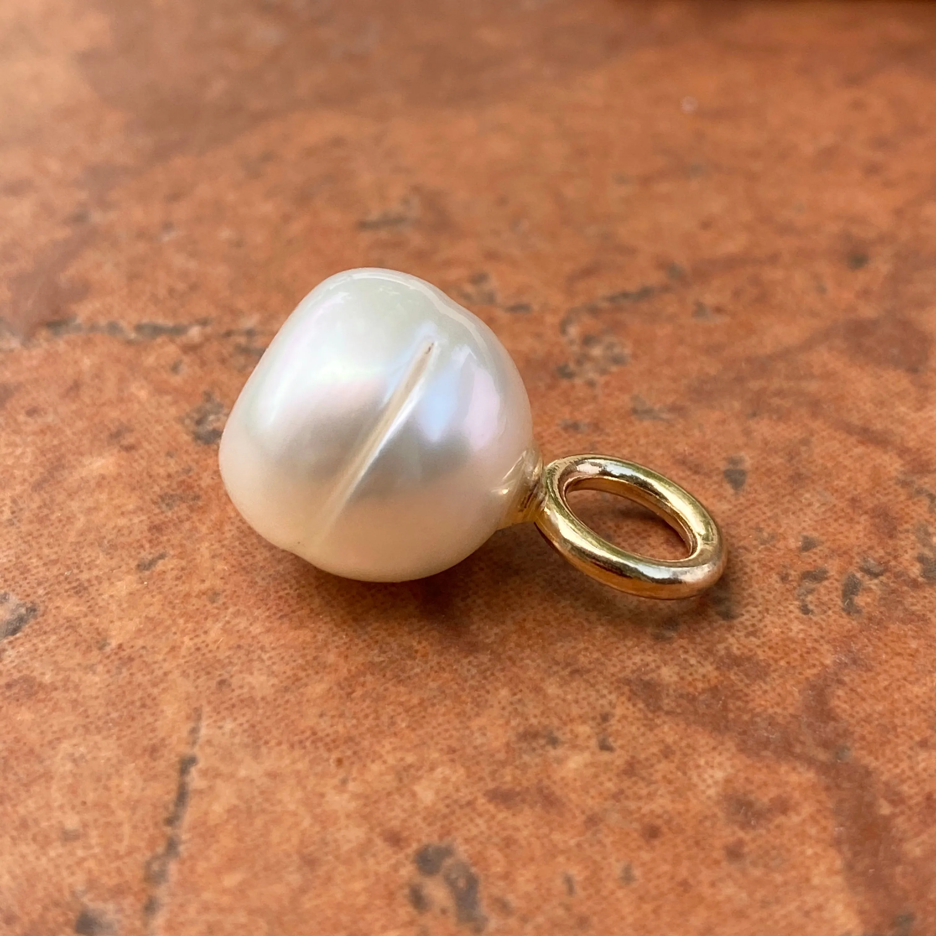 14KT Yellow Gold Paspaley South Sea Pearl Simple Pendant 12mm/ FINE #2