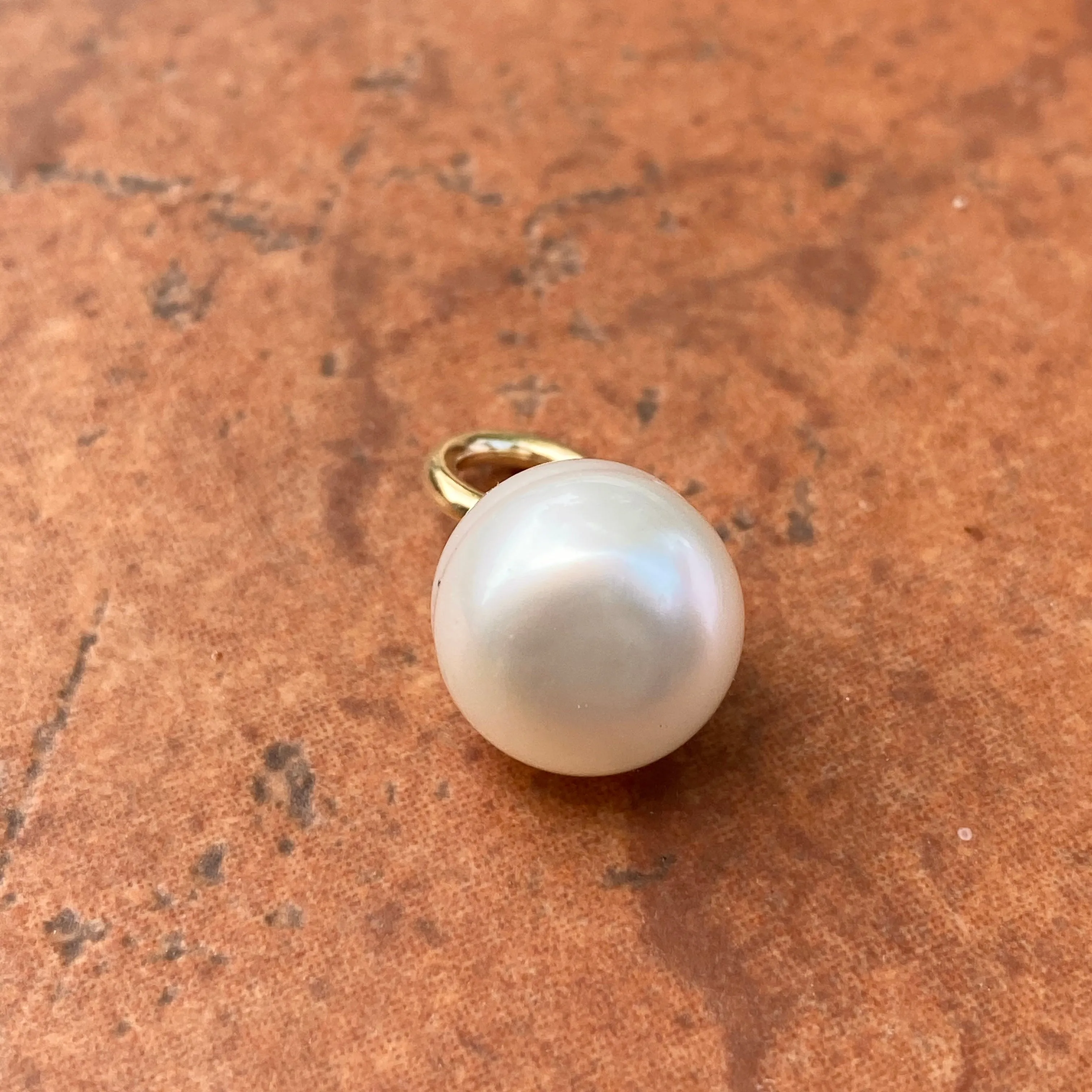 14KT Yellow Gold Paspaley South Sea Pearl Simple Pendant 12mm/ FINE #2