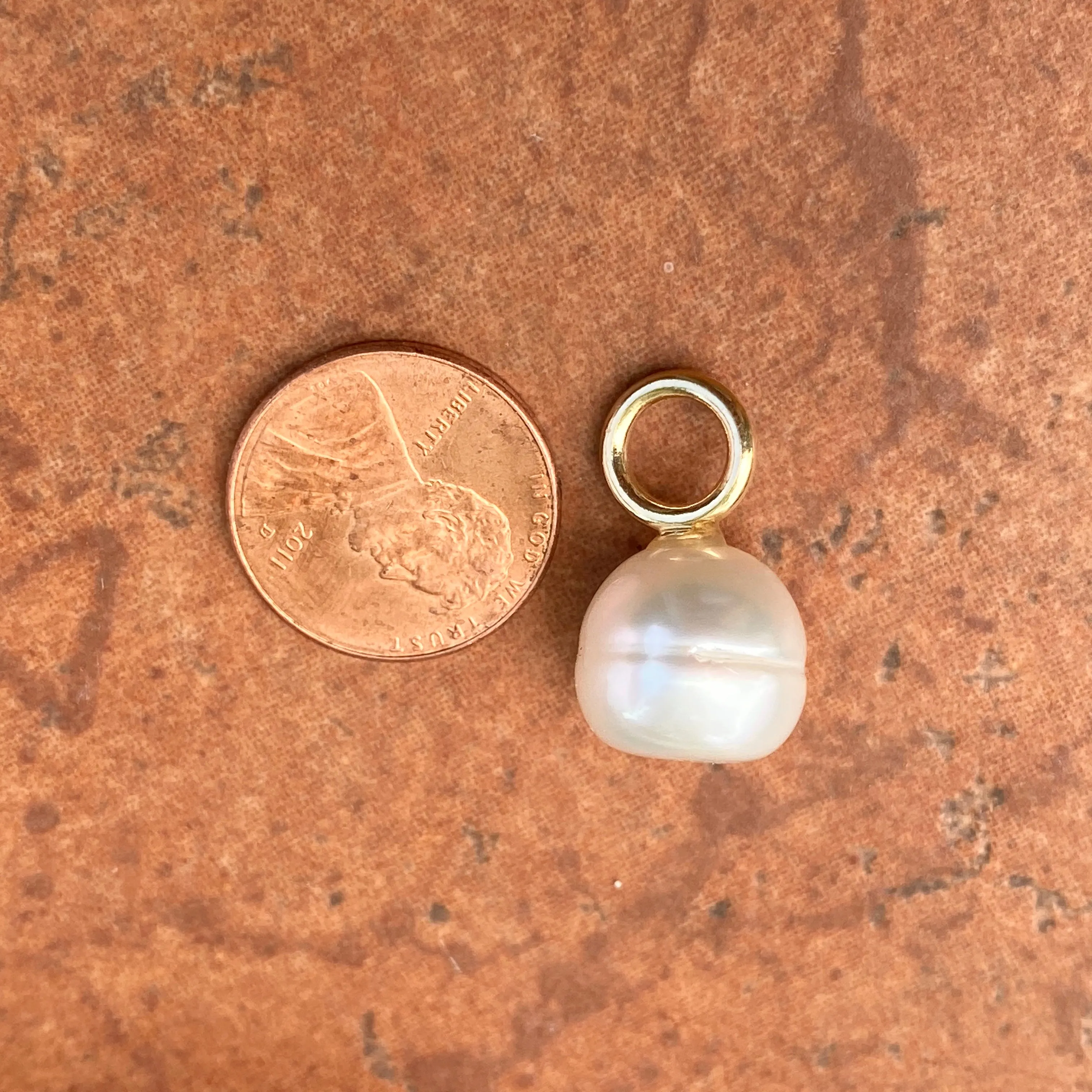 14KT Yellow Gold Paspaley South Sea Pearl Simple Pendant 12mm/ FINE #2