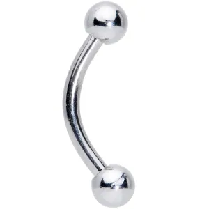 16 Gauge 5/16 Stainless Steel Curved Eyebrow Rook Piercing