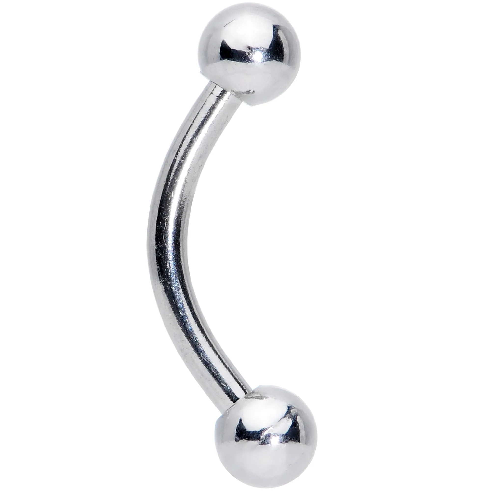 16 Gauge 5/16 Stainless Steel Curved Eyebrow Rook Piercing
