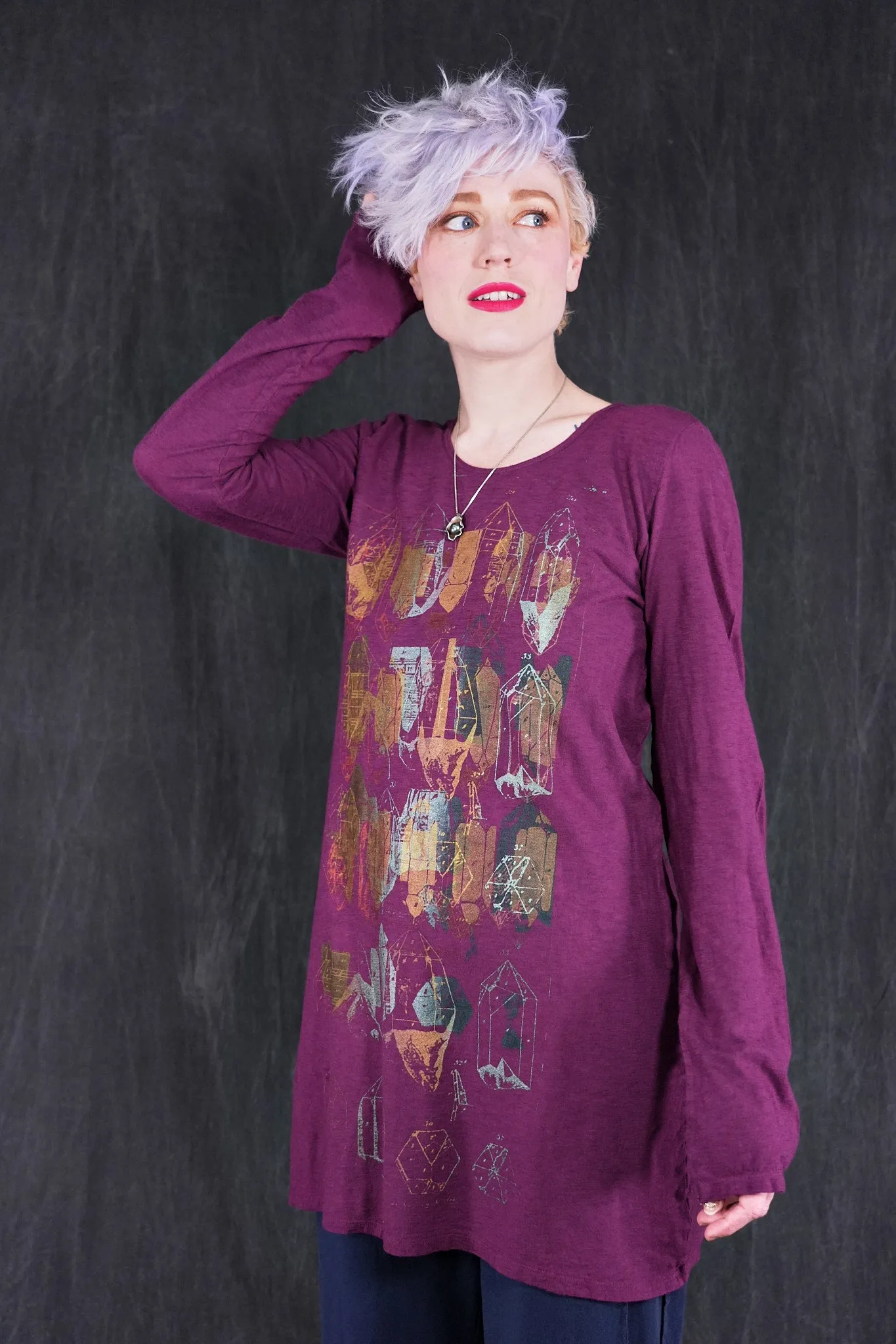 1600 Simple Tee Tyrian