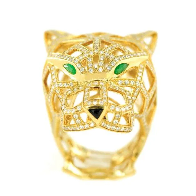 1JDR1206171 - DIAMOND PANTHER RING