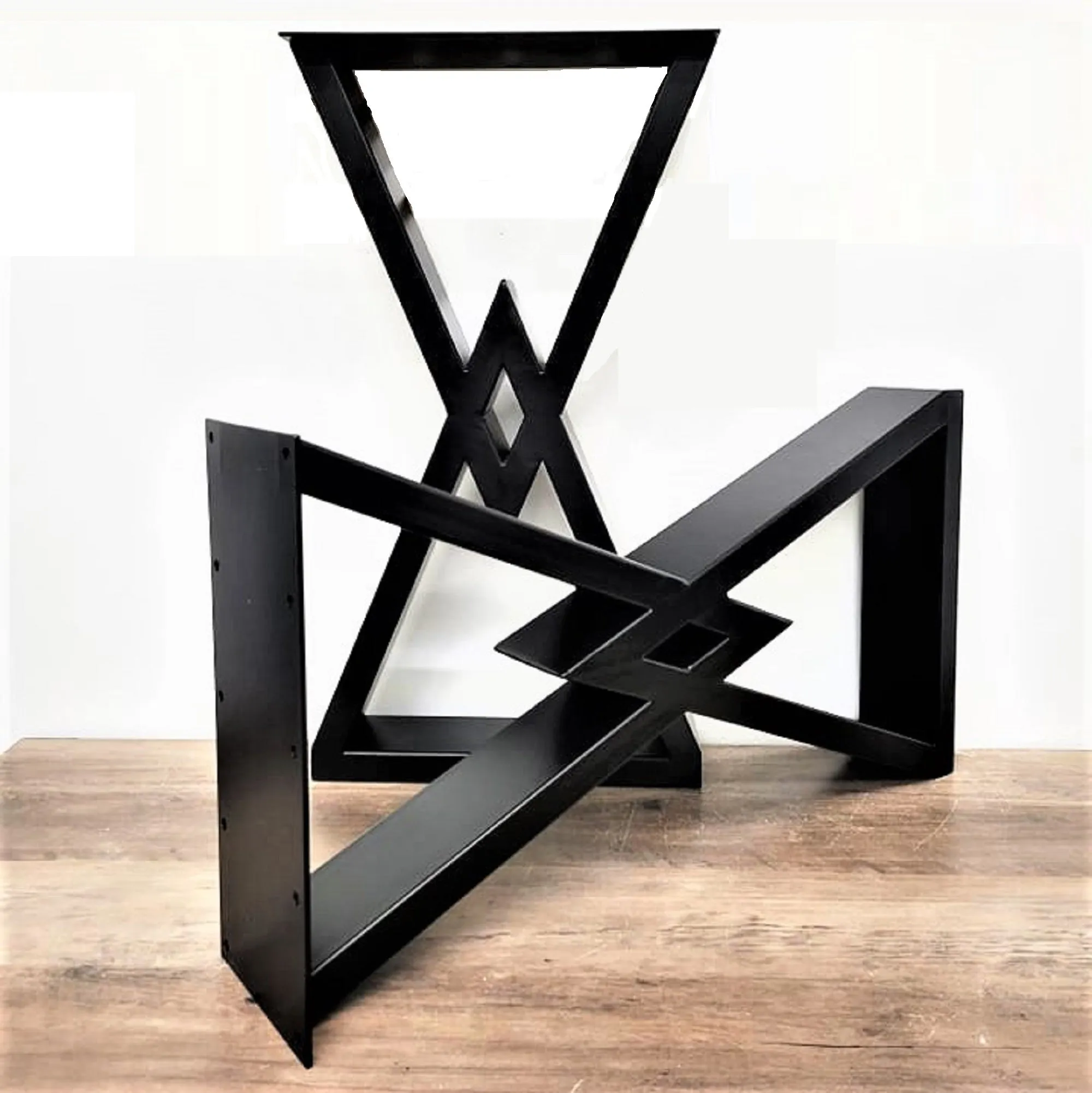 22" High Diamond Shaped end Table Legs - 1 Pair