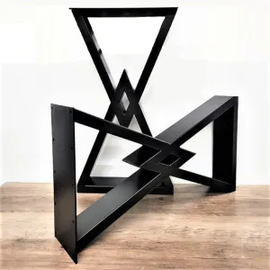 22" High Diamond Shaped end Table Legs - 1 Pair