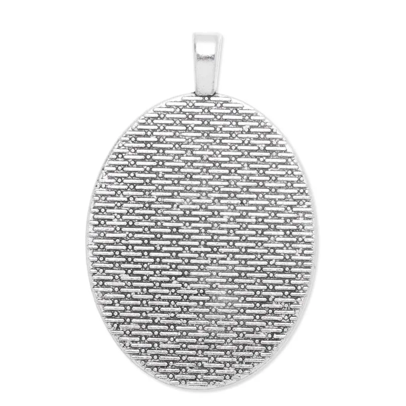 25x35mm Oval simple pendant tray,Zinc alloy filled,Antique silver plated,20pcs/lot