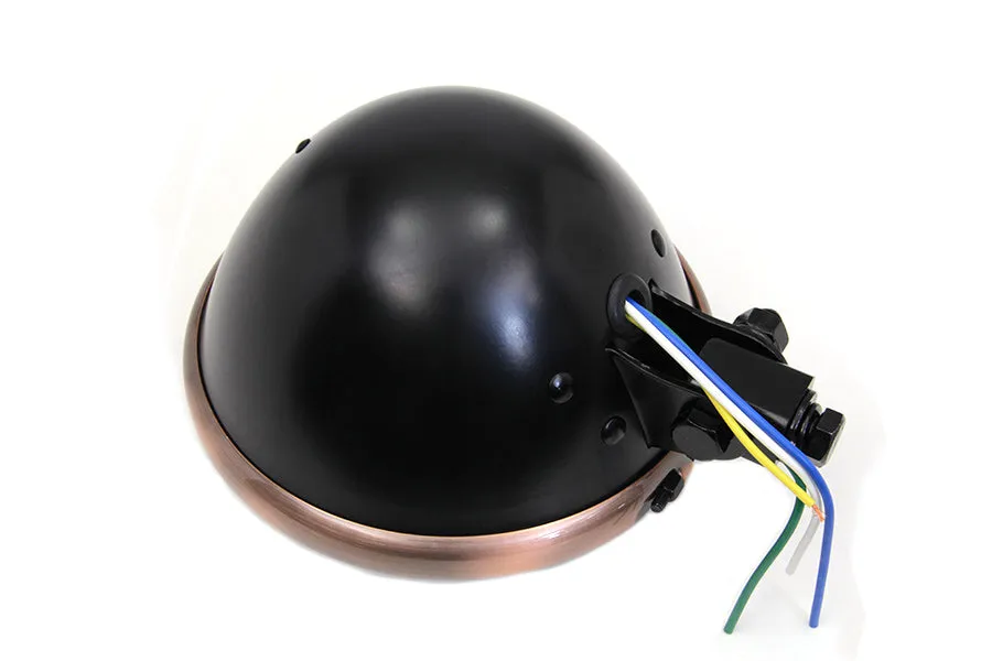 5 ¾" Headlight - Black & Copper