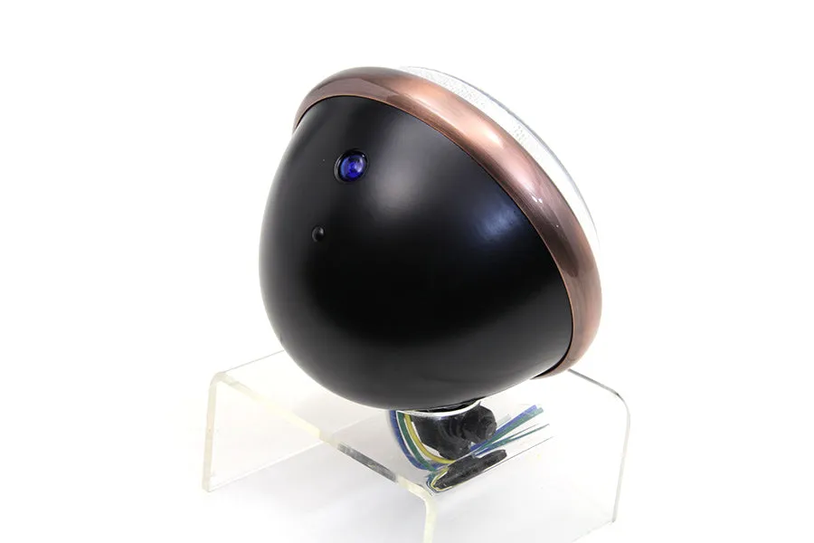 5 ¾" Headlight - Black & Copper