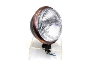 5 ¾" Headlight - Black & Copper