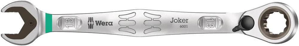 6001 Joker Switch Ratcheting combination wrenches, with switch lever, 13 x 179 mm