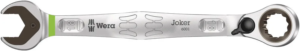 6001 Joker Switch Ratcheting combination wrenches, with switch lever, 18 x 234 mm