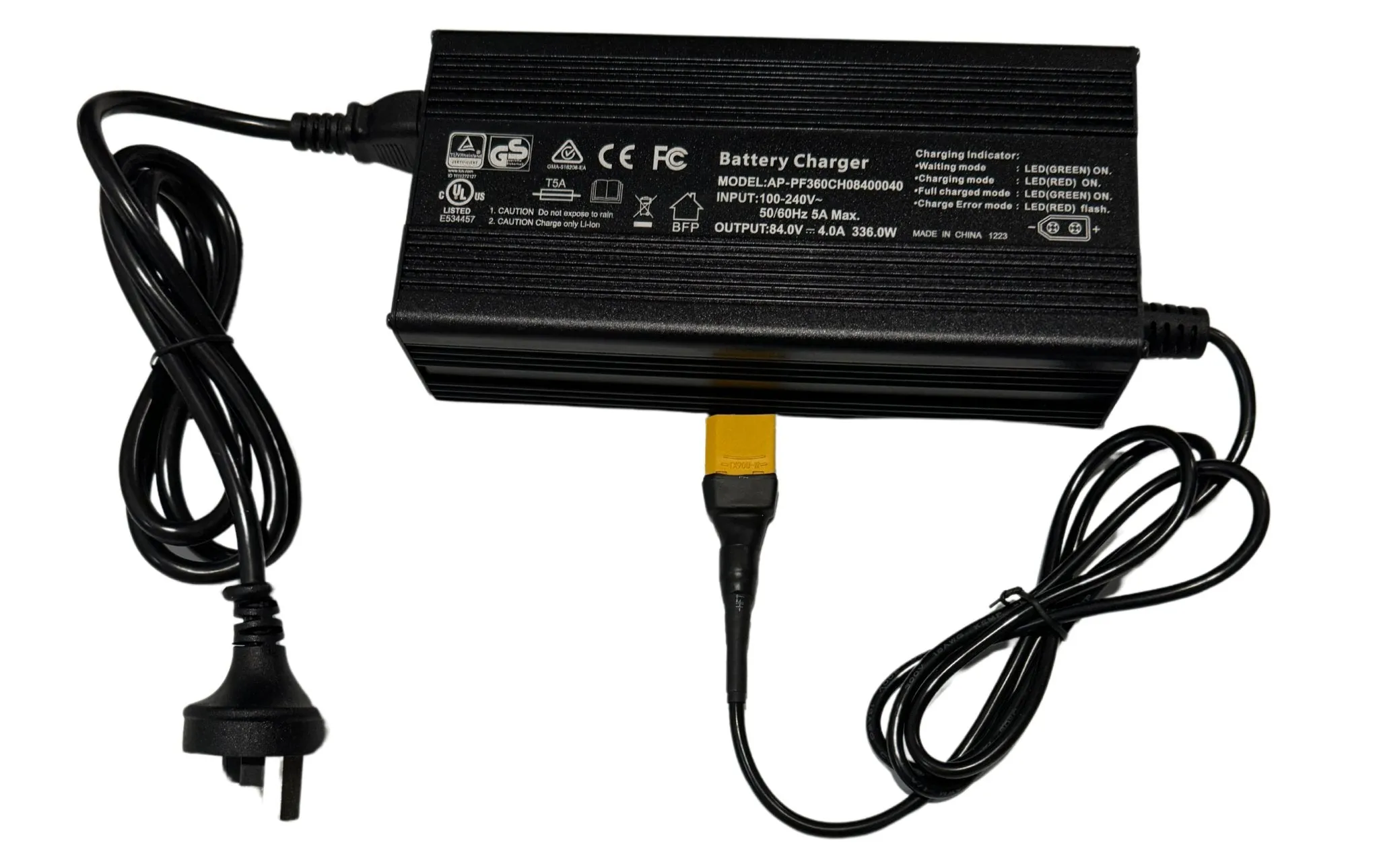 72V 3A Fast eBike Battery Smart Charger CPXT72-3A