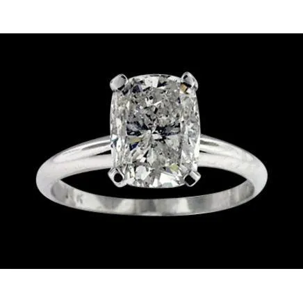 9 Big Carat Simple Cushion Lab Grown Diamond Ring