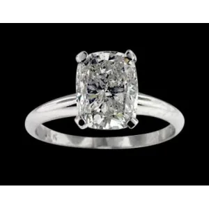 9 Big Carat Simple Cushion Lab Grown Diamond Ring