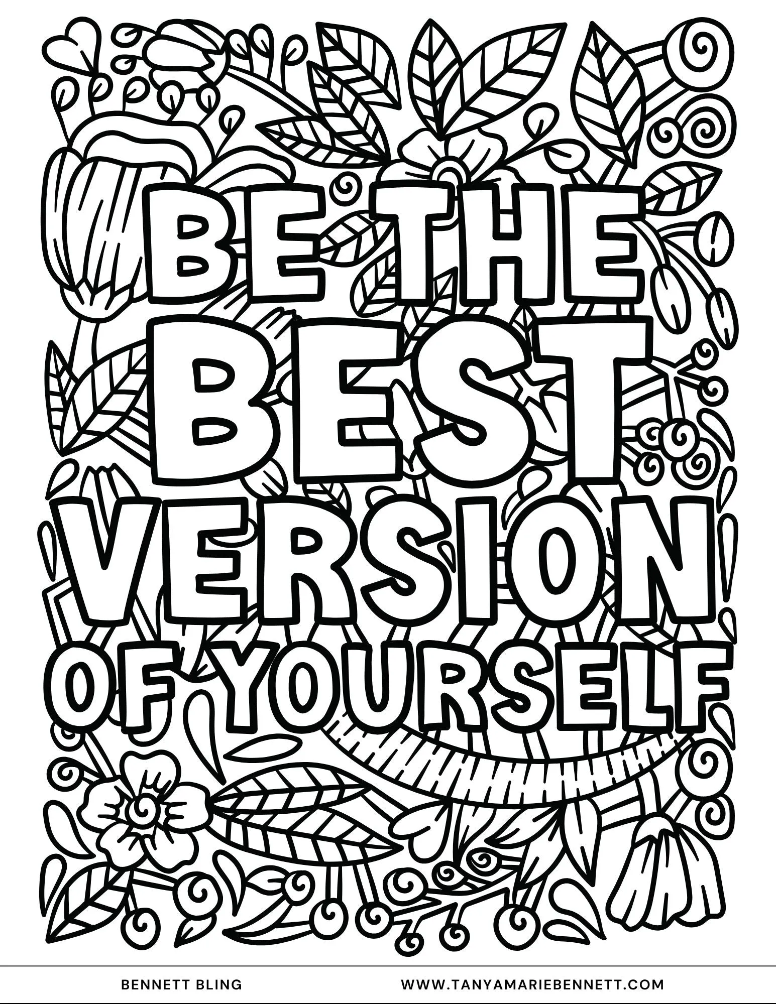 A Black Girl Affirmation Coloring Book Digital Download Art, Digital Coloring Book Instant Download, Digital Files, Digital Art, Printable