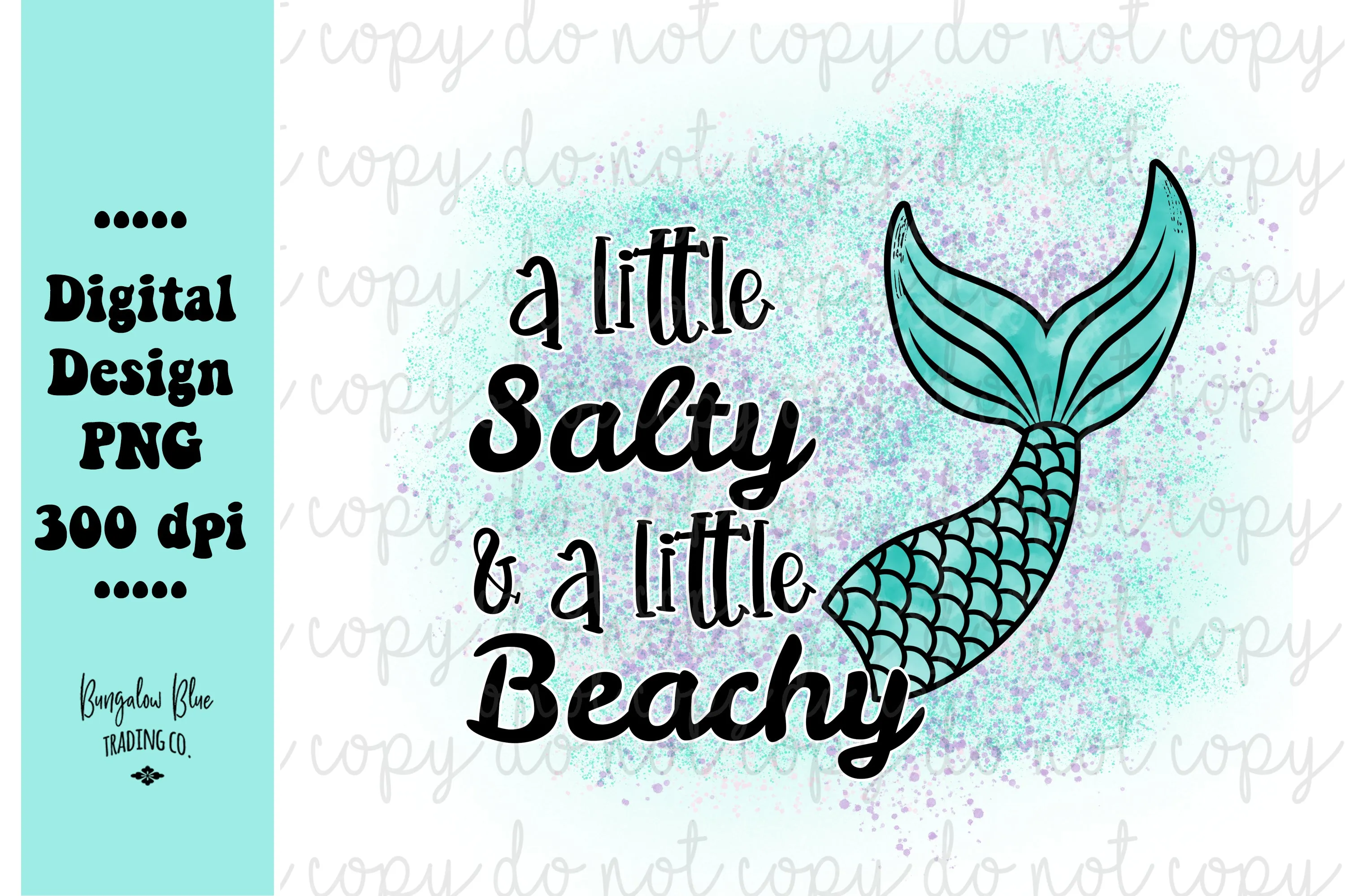 A Little Salty A Little Beach Mermaid Digital Design Download