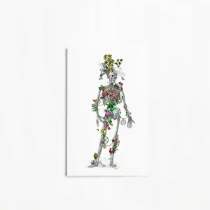 Ad moldu skaltu verda - Still Skeleton white - Art Print