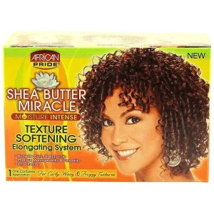 African Pride Shea Butter Miracle Moisture Intense Texture Softening Elongating System