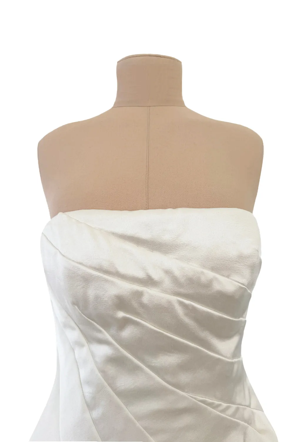 Alexander McQueen 2011 by Sarah Burton Strapless Ivory with Embroidered Flowers