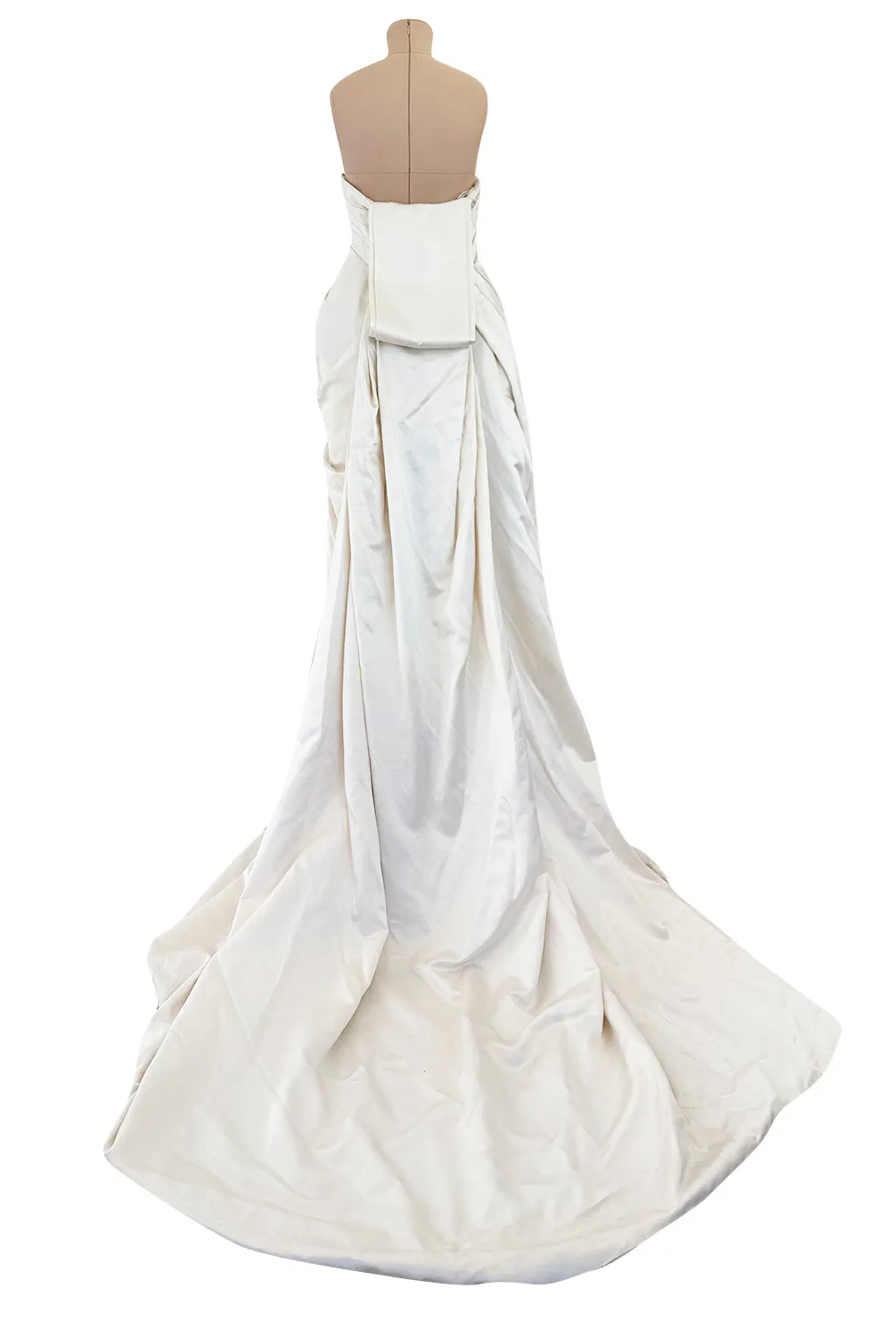 Alexander McQueen 2011 by Sarah Burton Strapless Ivory with Embroidered Flowers