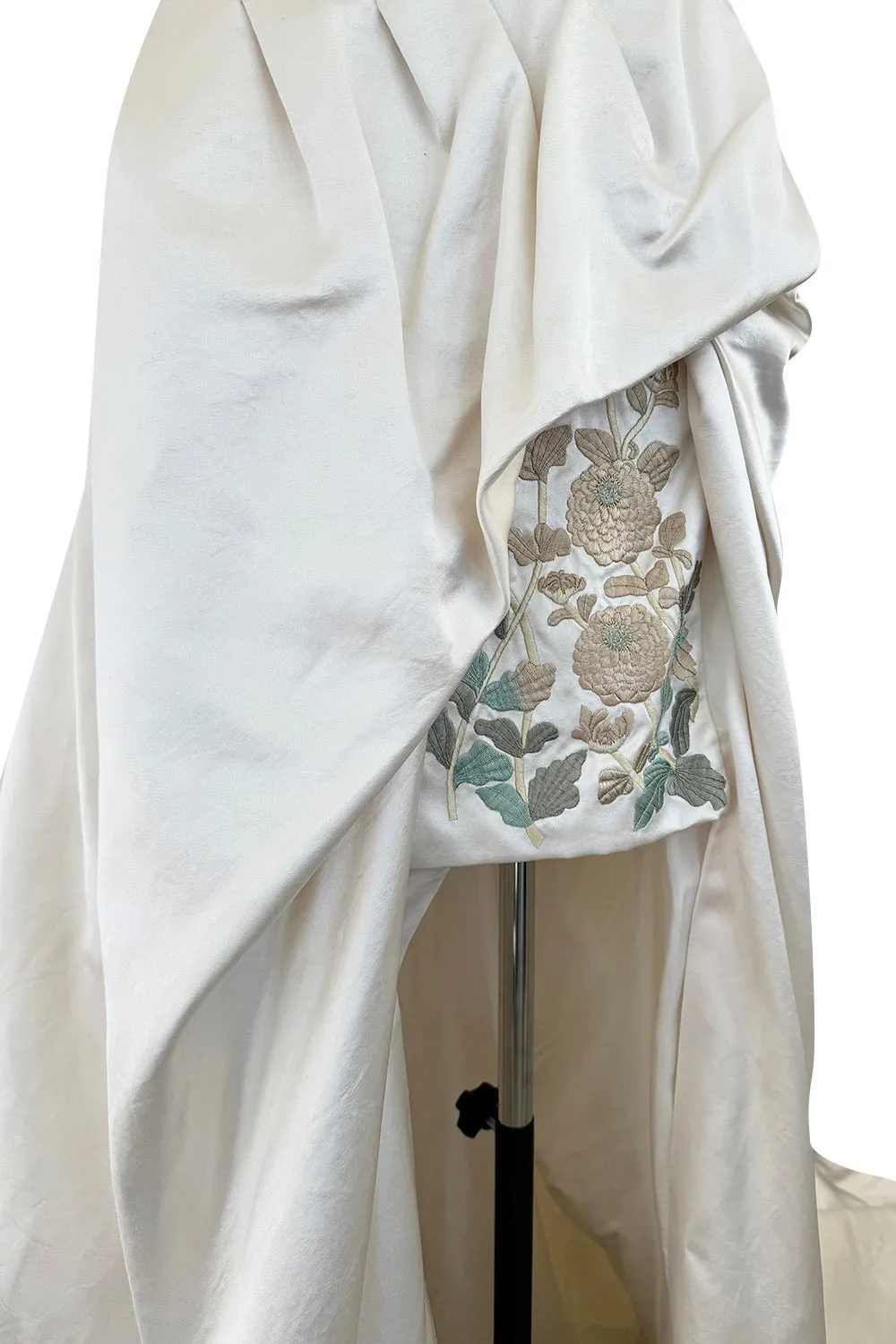 Alexander McQueen 2011 by Sarah Burton Strapless Ivory with Embroidered Flowers