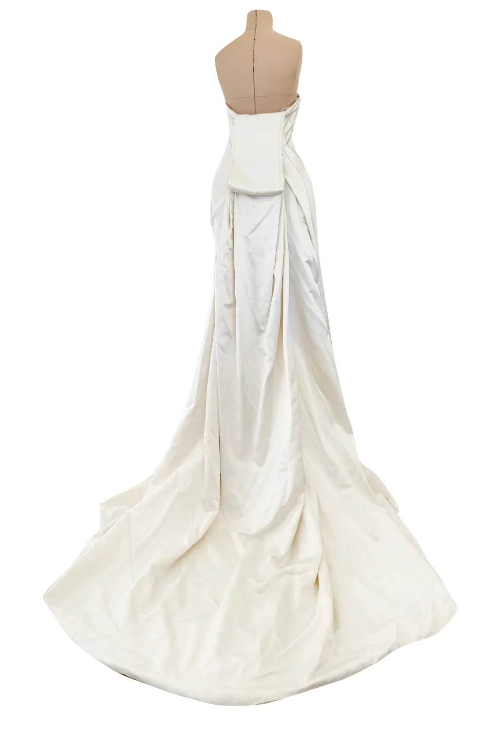 Alexander McQueen 2011 by Sarah Burton Strapless Ivory with Embroidered Flowers