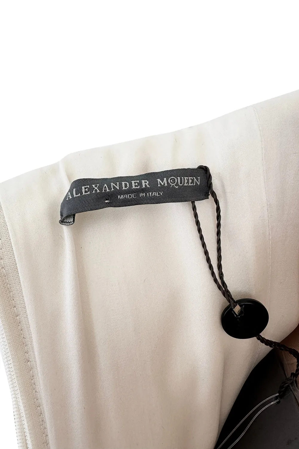 Alexander McQueen 2011 by Sarah Burton Strapless Ivory with Embroidered Flowers