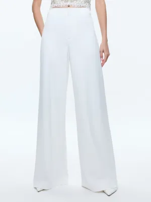 Alice   Olivia - Andra High Rise Wide Leg Pant - Off White