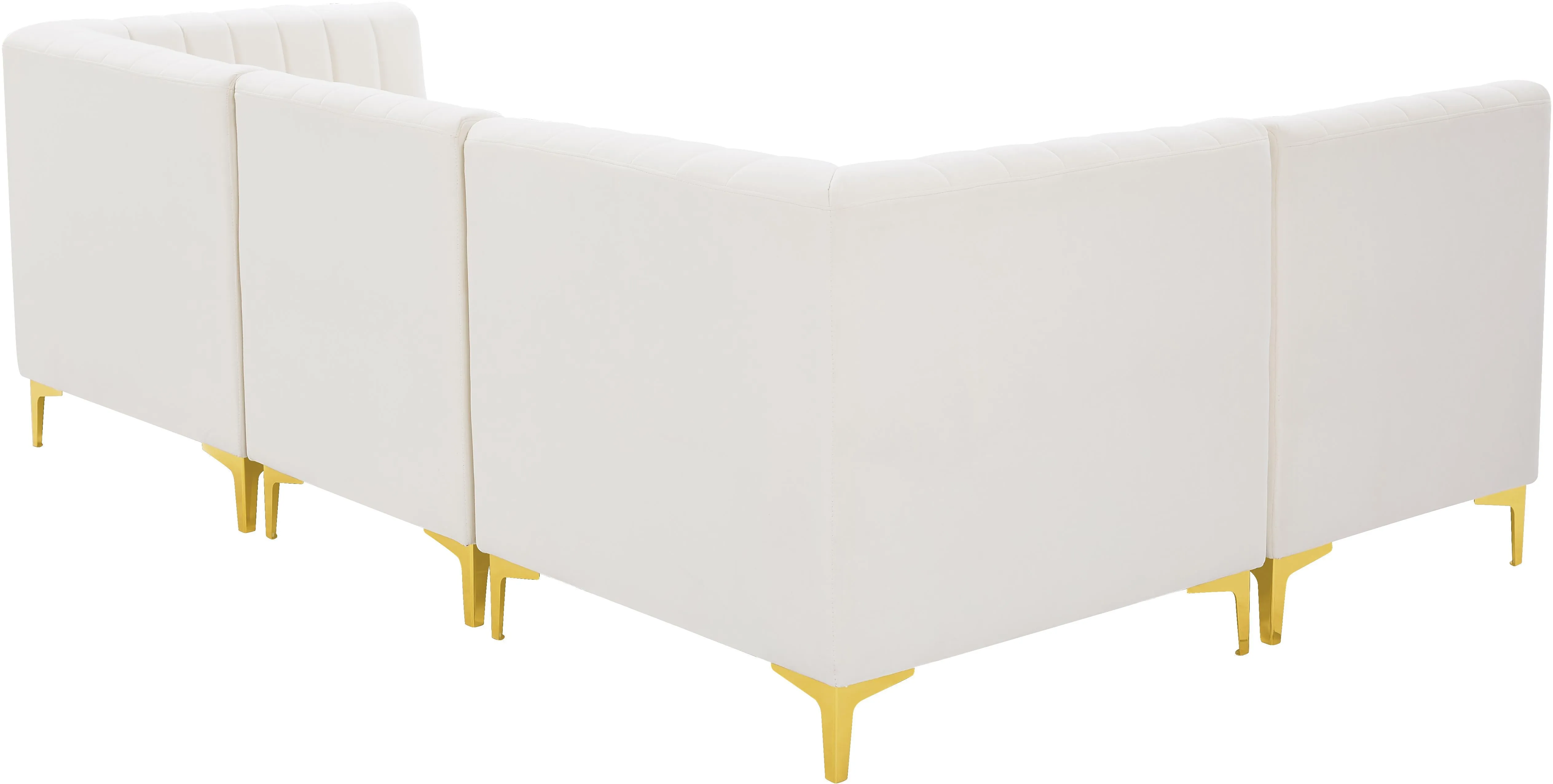 Alina Cream Velvet Modular Sectional