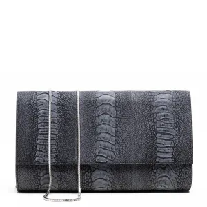 Allana Clutch Matte Grey