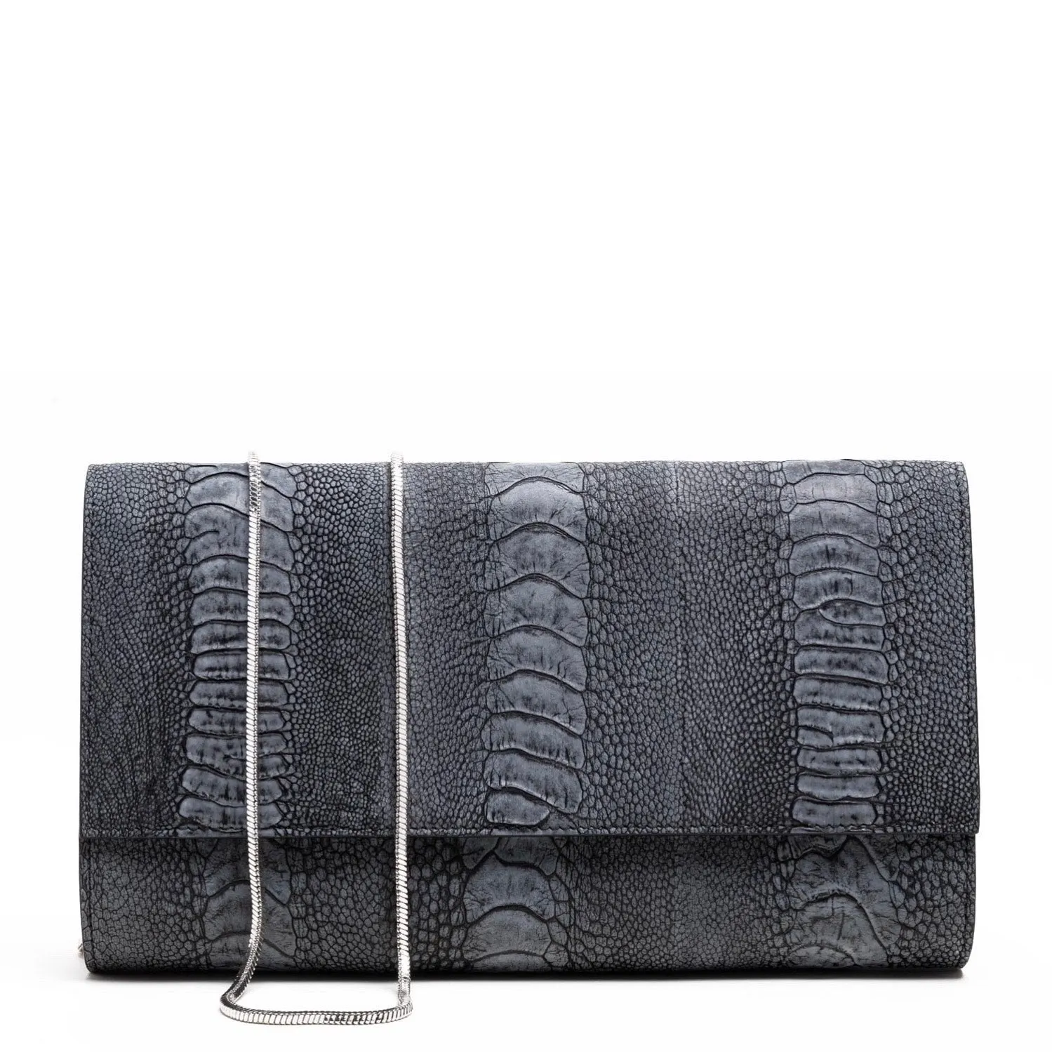 Allana Clutch Matte Grey