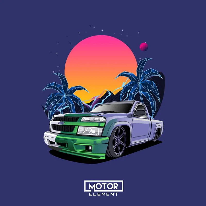 American Cars | Custom Digital Drawing