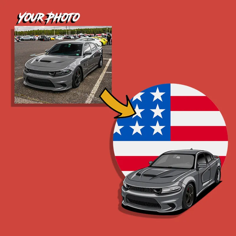 American Cars | Custom Digital Drawing