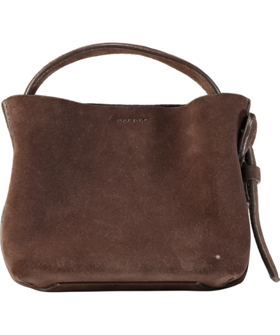 Arket Brown Suede Crossbody Bag