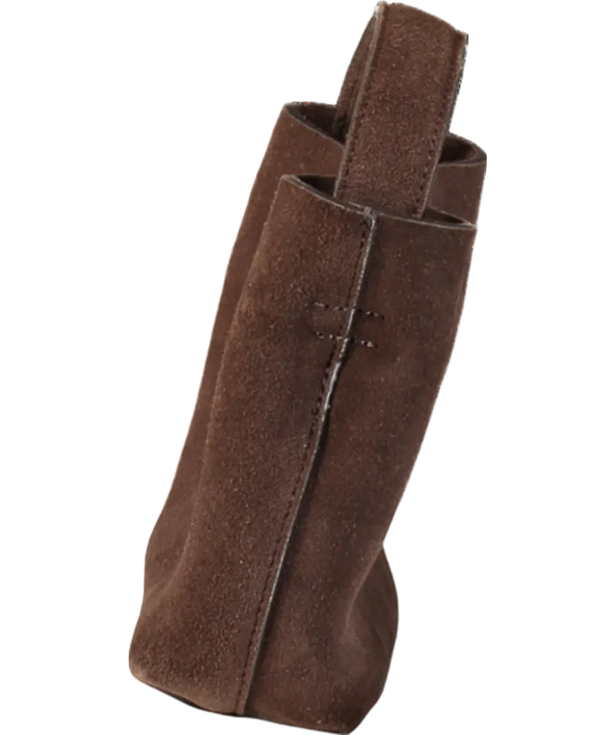 Arket Brown Suede Crossbody Bag