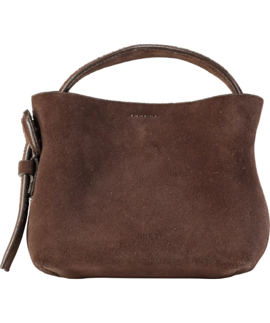 Arket Brown Suede Crossbody Bag