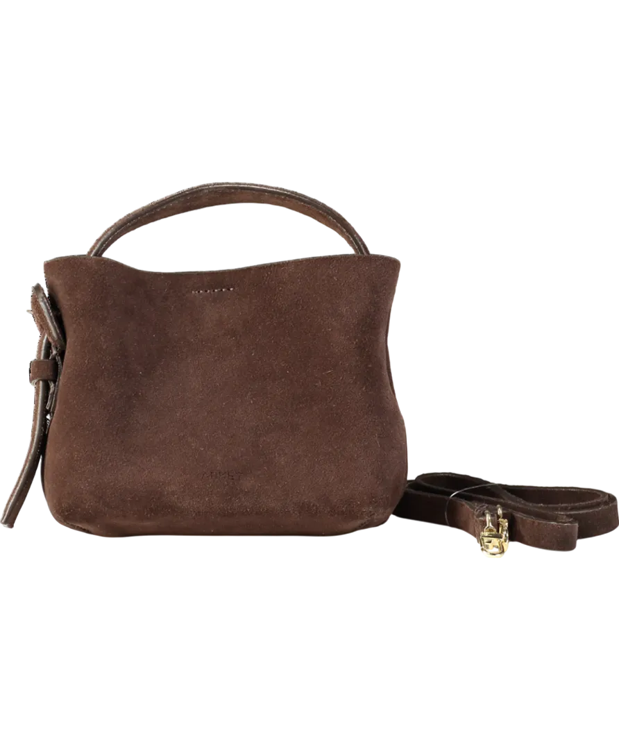 Arket Brown Suede Crossbody Bag