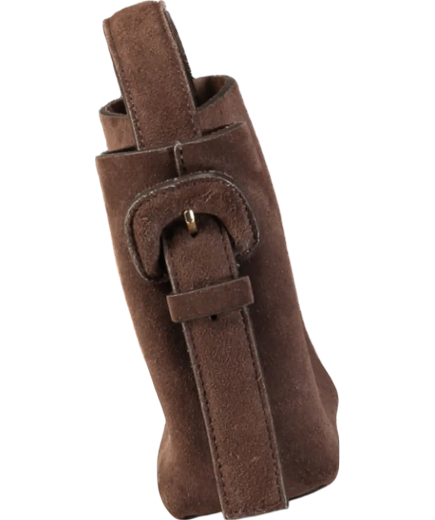 Arket Brown Suede Crossbody Bag