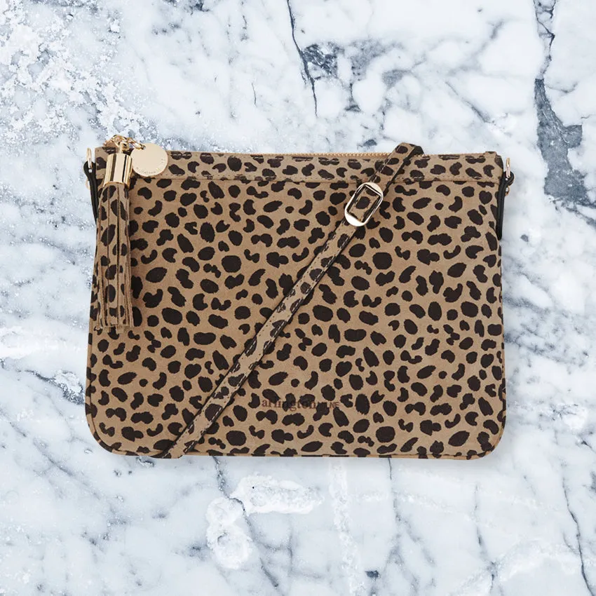 Arlington Milne Coco Clutch, Spot Suede