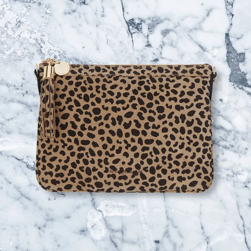 Arlington Milne Coco Clutch, Spot Suede