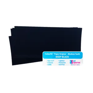 Art Spectrum Colourfix Pastel Paper--Deep Black