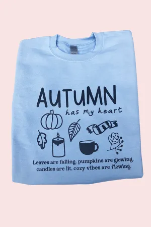 Autumn Sweatshirt - Light Blue