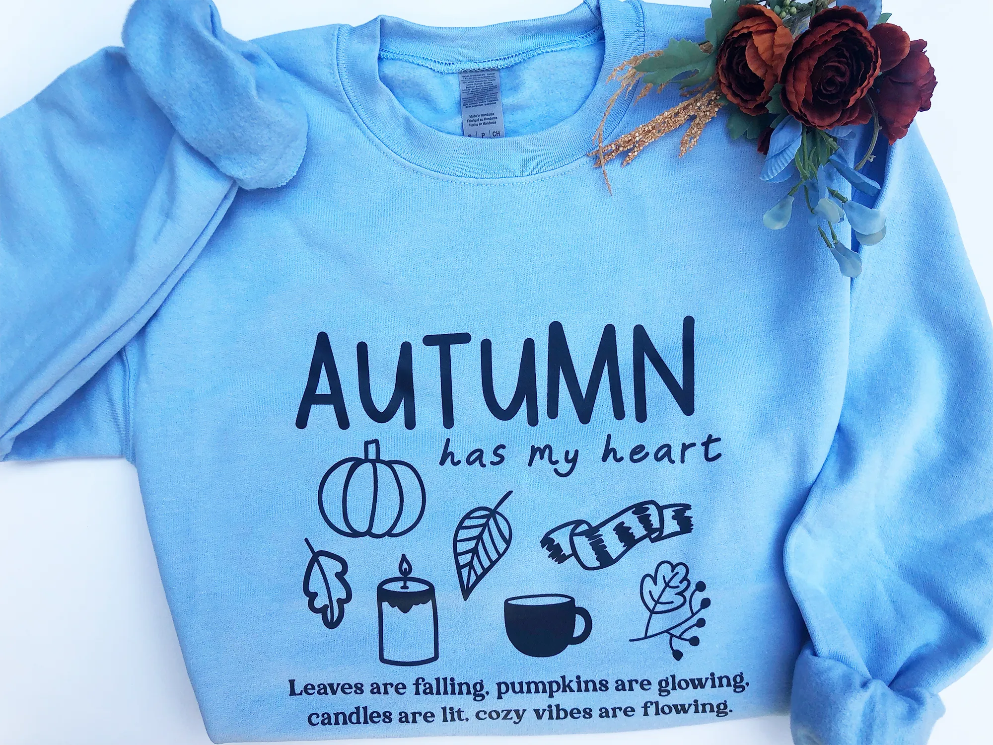 Autumn Sweatshirt - Light Blue