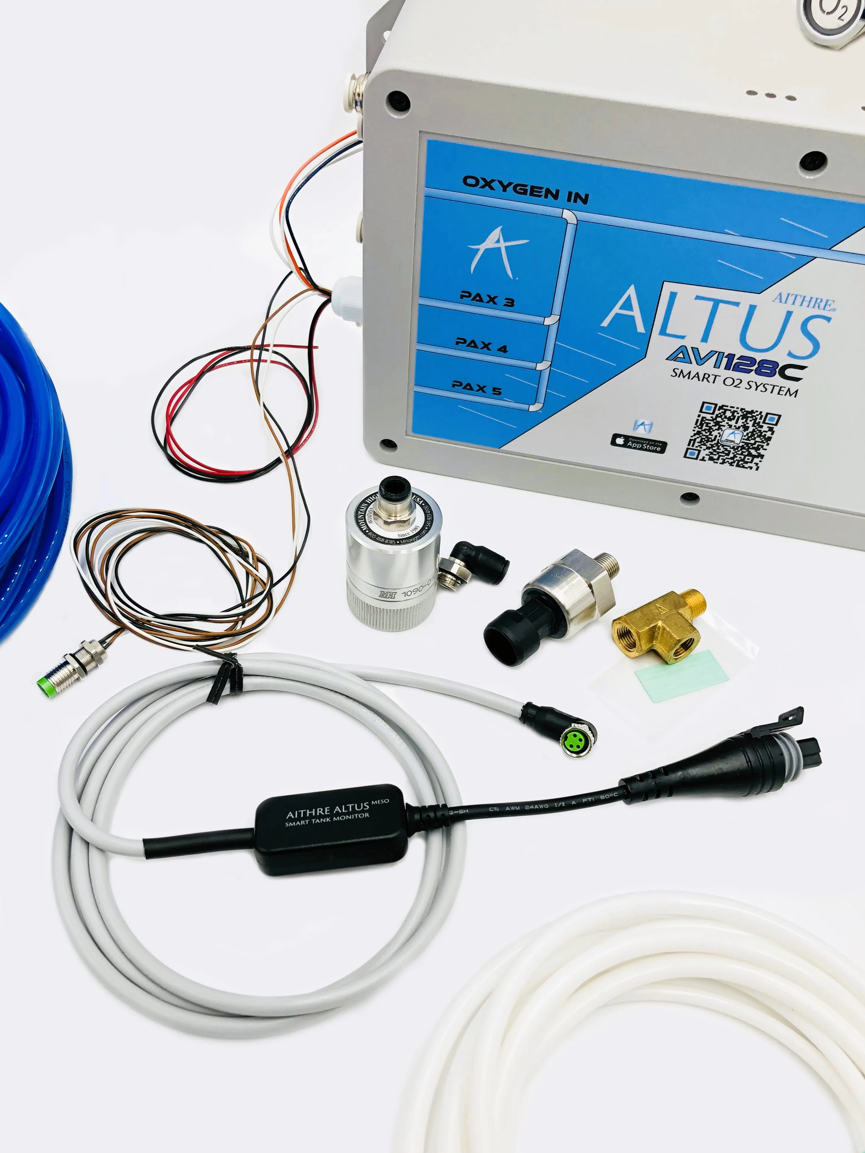AVI128C 6-Place Oxygen System for Certified Aircraft
