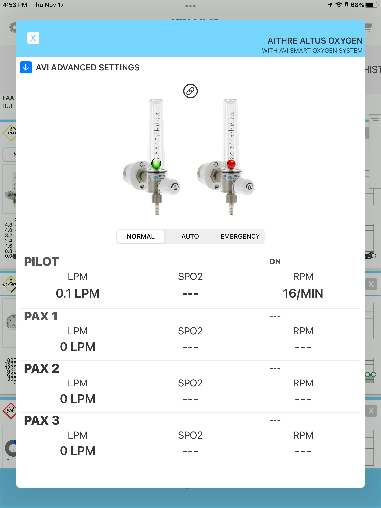 AVI128C 6-Place Oxygen System for Certified Aircraft