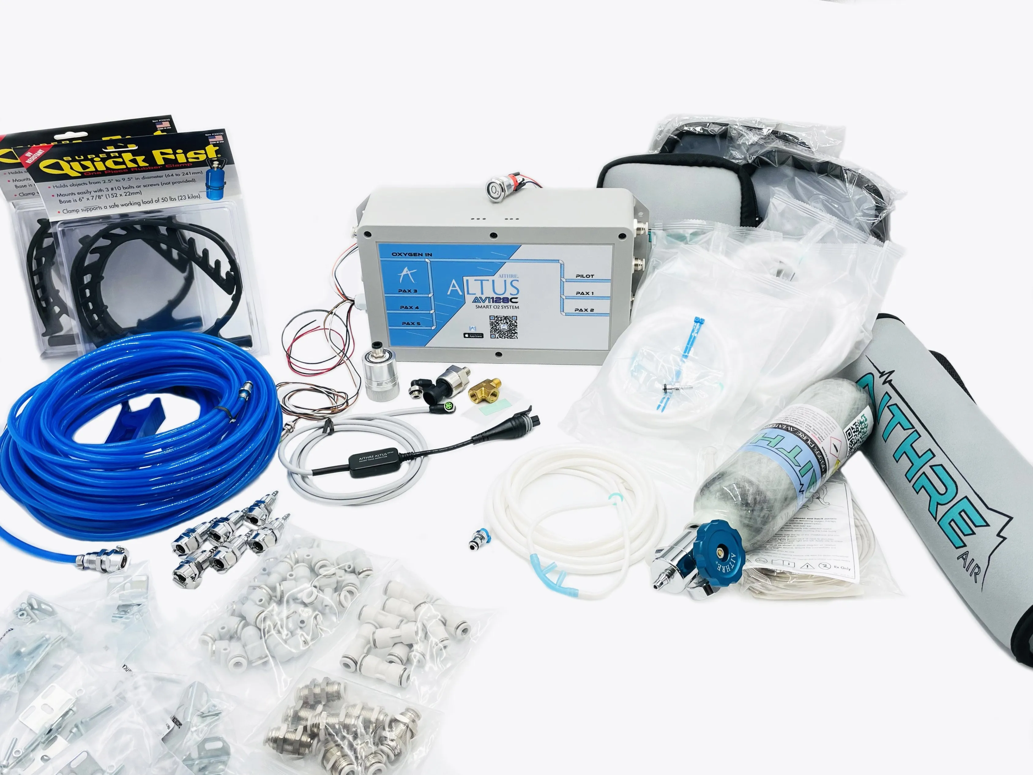AVI128C 6-Place Oxygen System for Certified Aircraft