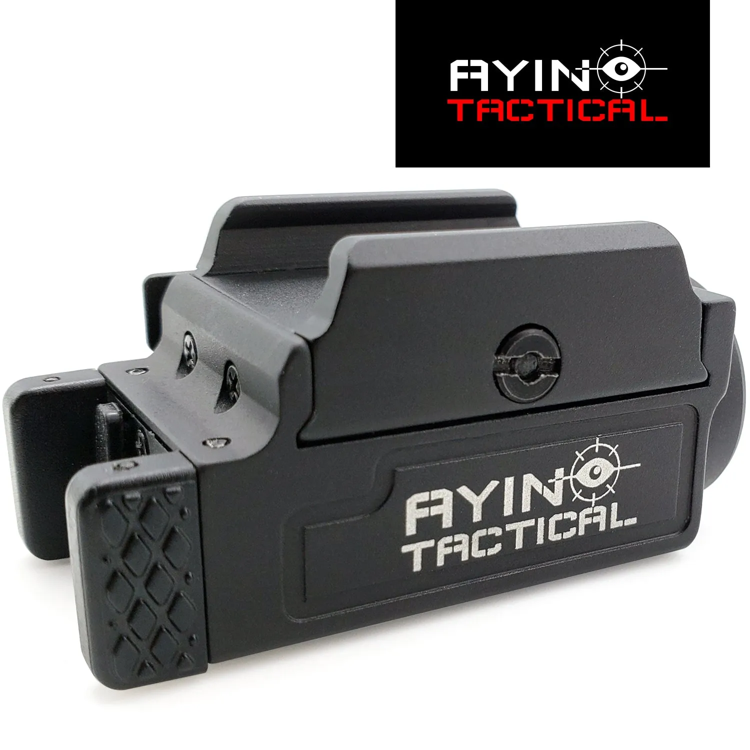 AYIN Tactical Pistol Light, 800 Lumens, Quick Disconnect, USB Rechargeable Tactical Rail Mounted Flashlight, Mounting Hardware, Battery and Charger Included