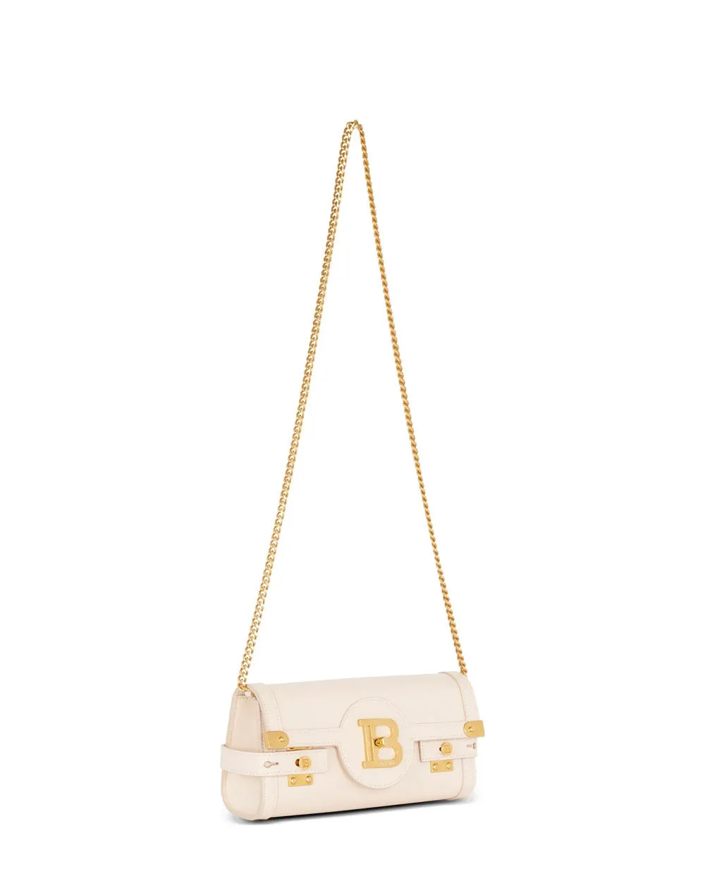 B-Buzz Pouch 23 Leather Clutch Bag in Cream